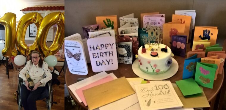  Over a hundred cards for 100th birthday 