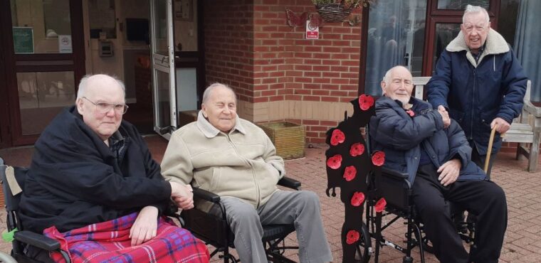  Care home’s veterans pay their respects on Remembrance Sunday 