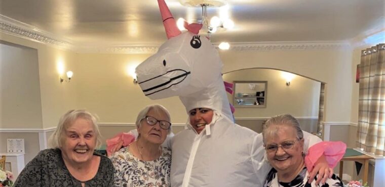  Unicorn leads Grand National fun at Barnsley care home 
