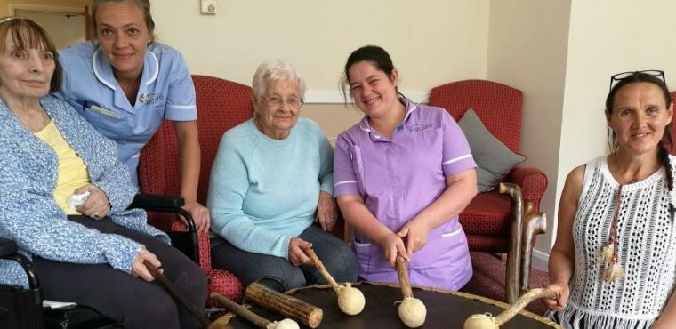  Elderly celebrate the Summer Solstice with drumming session 