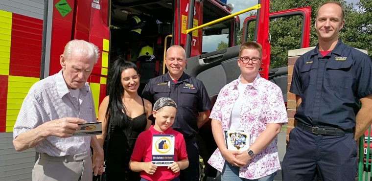  Fire Brigade attend care home summer fayre 