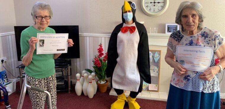 Teesside care home residents try to p-p-pick up a penguin 