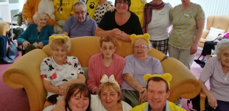  Care home’s onesies and cakes raise Children in Need funds 