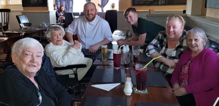  Pizza Day marked with pub outing for care home residents 