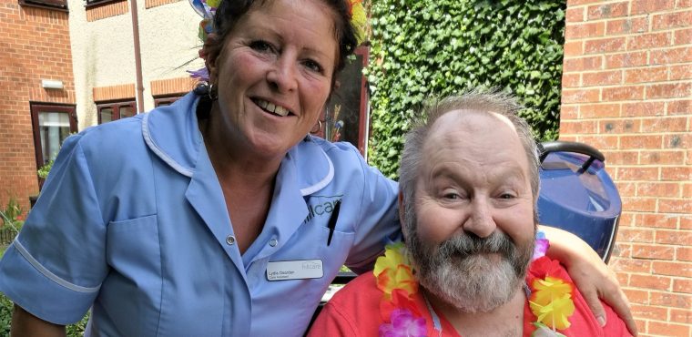  Hawaii comes to Pelton Grange Care Home for summer BBQ 