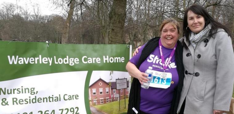  Care home worker completes 5km for Stroke Association 