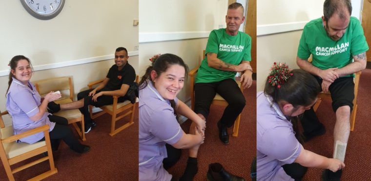  Carers endure leg waxing to raise funds for cancer charity 
