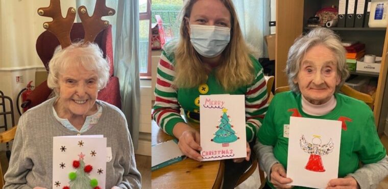  Care home elves set up Christmas card workshop 