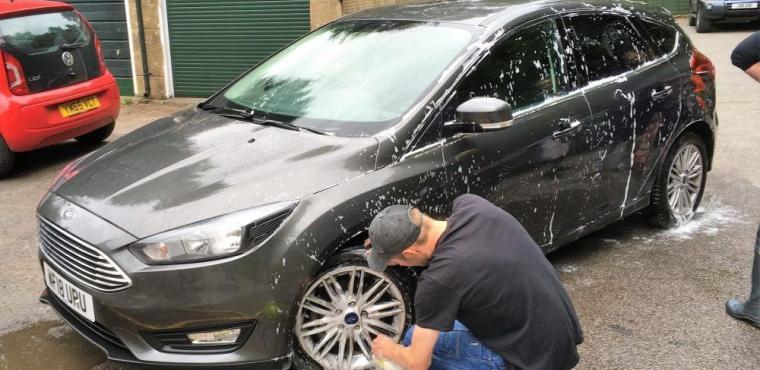 Care home car wash raises funds for Stroke Association 