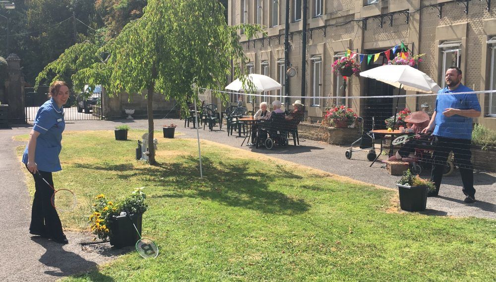 Mini Wimbledon Tournament at Bakewell care home Derbyshire