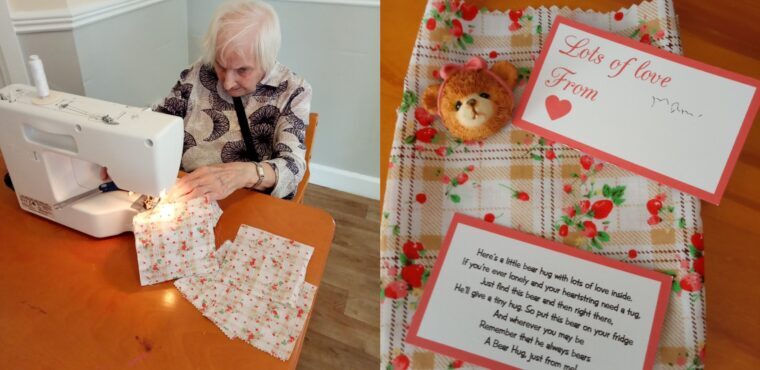  Bags of bear hugs sent out by Saltburn care home residents 