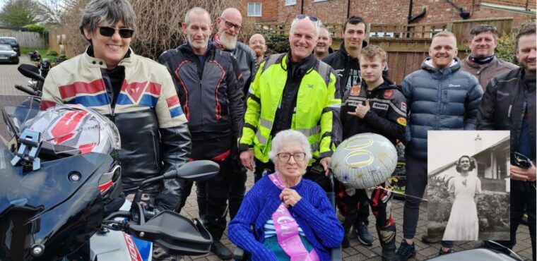  Saltburn bikers rally for centenarian Betty’s 100th birthday 
