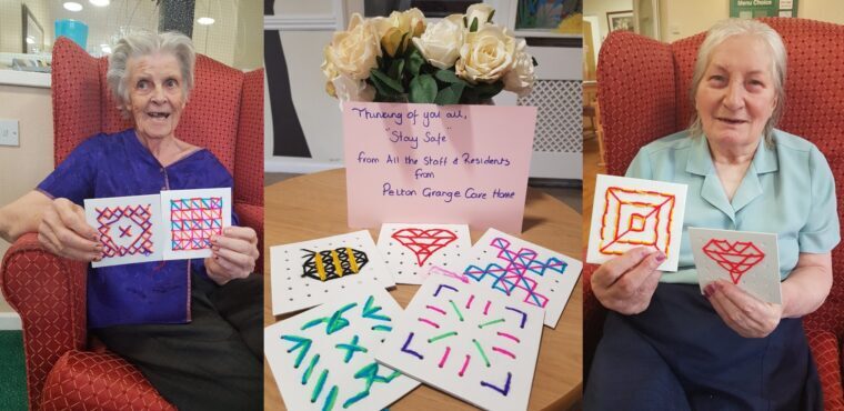  Residents show appreciation for carers with cross stitch 