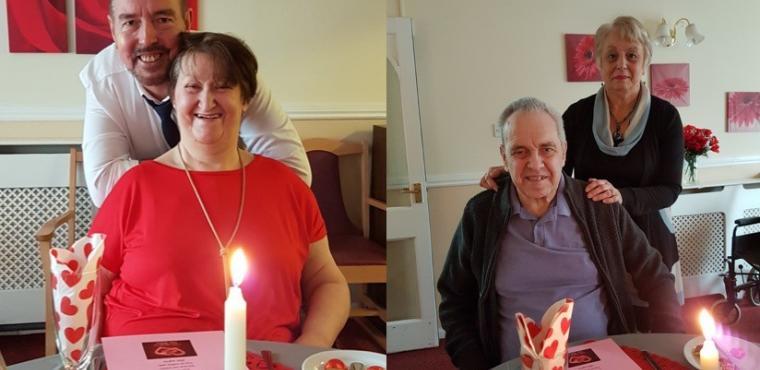  Pelton care home’s special Valentine’s meal for residents 