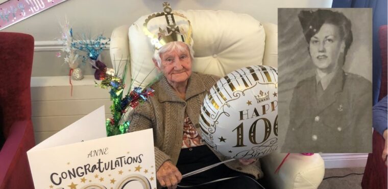  Retired pub landlady Anne celebrates her centenary at Ripon care home 