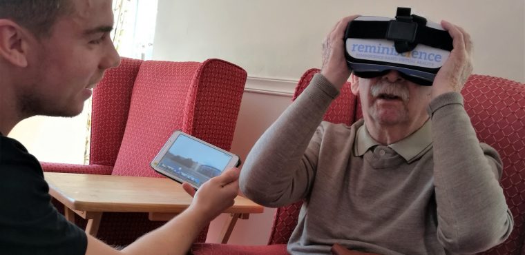  Virtual reality therapy aids North East care home residents 