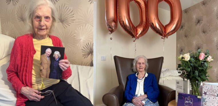  Irene celebrates her 100th at care home party 