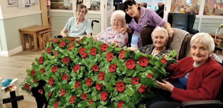  Plastic bottle poppies centrepiece of Remembrance Day event 