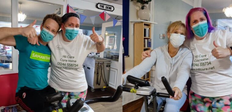  Care home’s cycle for suicide prevention charity 